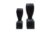 Picture of 352-001/002/003/004 Short/Tall Portrait Flower Pot (Dark/Off White)