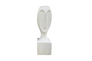 Picture of 352-003 Off White Portrait Flower Pot - Big Size