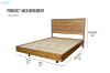 Picture of BRITTON Australian Marri Hardwood Floating Bed Frame - Super King Size