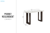 Picture of EDWYN Marble Top Console Table 