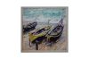 Picture of 367-007 Hand-Finished Canvas Decorative Wall Art (70×70cm) - Three Fishing Boats (1886) by Claude Monet