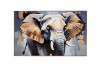 Picture of 357-009 Decorative Wall Art with Golden Frame (90x60cm) - Elephant