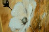Picture of 357-001 Decorative Wall Art with Golden Frame (80×60cm) - White Flower