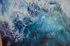 Picture of 357-002 Decorative Wall Art with Golden Frame (80×60cm) - Waves