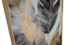 Picture of 357-017 Decorative Wall Art with Golden Frame (50x70cm) - Leaves