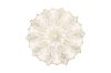 Picture of 371-022 Silver Feathers Placemat in White (38CM)