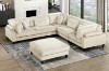 Picture of VIANNA Corduroy Sectional Modular Sofa Range (Beige) - Ottoman