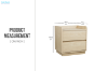 Picture of YORU 2-Drawer Bedside Table