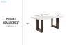 Picture of EDWYN 173 Marble Top Dining Table