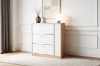Picture of YORU 100 1-Door 3-Drawer Shoe Cabinet  (Oak & White)