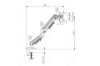 Picture of MOSS Gas Spring Single Monitor Arm (Black)