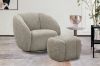 Picture of EMERY 360° Swivel Armchair/Sofa Lounge Chair with Ottoman
