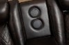 Picture of FAIRWAY Air Leather Dual Motor Reclining Sofa Range with Cup Holders & Storage & Bluetooth Speaker & USB Port, Power Socket & Wireless Charging & LED Lighting (Brown)