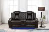 Picture of FAIRWAY Air Leather Dual Motor Reclining Sofa Range (Brown) - 3RRC+2RRC+1R Sofa Set