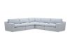 Picture of SPLENDOR Feather-Filled Fabric Modular Corner Sofa (Grey)