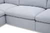 Picture of SPLENDOR Feather-Filled Fabric Modular Corner Sofa (Grey)