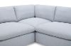 Picture of SPLENDOR Feather-Filled Fabric Modular Corner Sofa (Grey)