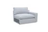 Picture of SPLENDOR Feather-Filled Fabric Modular Corner Sofa (Grey)