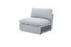 Picture of SPLENDOR Feather-Filled Fabric Modular Corner Sofa (Grey)