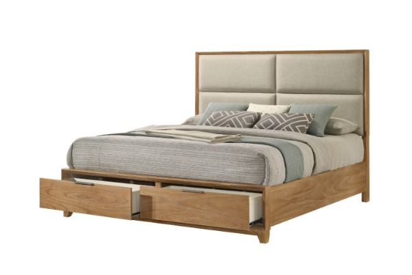 Picture of BRYDEN Bed Frame with Storage Drawers - Queen Size