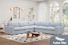 Picture of SPLENDOR Feather-Filled Fabric Modular Corner Sofa (Grey)