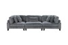 Picture of VIANNA Corduroy Sectional Modular Sofa Range (Grey) - 3PC Big Combo Set 