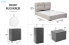 Picture of LORIEN 4PC/5PC/6PC Bedroom Combo Set in Queen/Super King Size