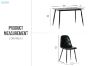 Picture of YOONA 5PC 1.2M Sintered Stone Top Dining Set