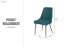 Picture of [FLOOR MODEL CLEARANCE]  ALNOOR Fabric Dining Chair (Green) - 2PC in 1 Carton