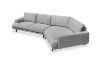 Picture of [FLOOR MODEL CLEARANCE] BIANCA Angular Chaise Sofa (Light Grey) - Angled End Sofa Facing Right
