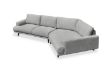 Picture of [FLOOR MODEL CLEARANCE] BIANCA Angular Chaise Sofa (Light Grey) - Angled End Sofa Facing Right