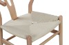 Picture of WISHBONE Solid Beech Wood Y Replica Chair (Natural Frame-Beige Seat) - Each