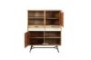 Picture of [FLOOR MODEL CLEARANCE]  LEAMAN 125x100cm Solid Acacia Wood Display Cabinet