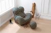 Picture of [FLOOR MODEL CLEARANCE]  BOBBY Lounge Chair with Ottoman (Blue and Yellow)