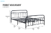Picture of LIRA Metal Bed Frame in Double/Queen Size