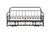 Picture of LIRA Metal Daybed Frame with Pull-Out Trundle