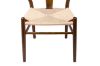 Picture of WISHBONE Solid Beech Wood Y Replica Chair (Walnut Frame-Beige Seat) - Each