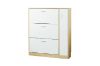 Picture of YORU 100 1-Door 3-Drawer Shoe Cabinet  (Oak & White)