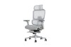Picture of FLEXO Pro Height Adjustable Mesh Office Chair with Adjustable Headrest & Backrest, 5D Armrests and Seat Slider (Grey)