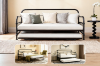 Picture of LIRA Metal Daybed Frame with Pull-Out Trundle