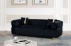 Picture of VEGAS 3/2/1 Seater Chesterfield Velvet Sofa Range (Black) 