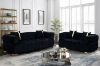 Picture of VEGAS 3/2/1 Seater Chesterfield Velvet Sofa Range (Black) 