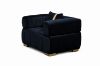 Picture of VEGAS 3/2/1 Seater Chesterfield Velvet Sofa Range (Black) 