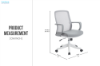 Picture of NEX Height Adjustable Mid Back Office Chair