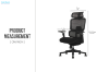 Picture of FLEXO Pro Height Adjustable Mesh Office Chair with Adjustable Headrest & Backrest, 5D Armrests and Seat Slider (Dark)
