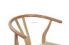 Picture of WISHBONE Solid Beech Wood Y Replica Chair (Natural Frame-Beige Seat) - 49x57x75