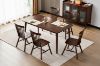 Picture of WINDSOR Solid Wood Dining Table (Walnut) - 130