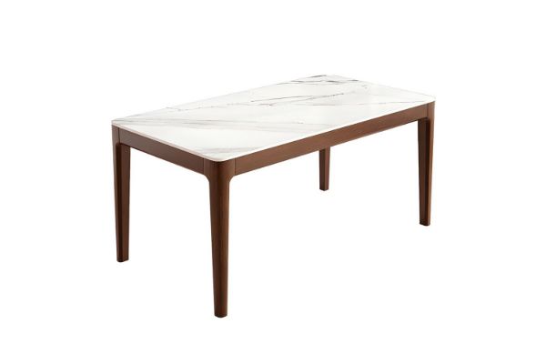 Picture of HARU Solid Wood Dining table with Sintered Stone Top - 160