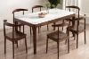 Picture of HARU Solid Wood Dining table with Sintered Stone Top - 160