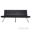 Picture of [FLOOR MODEL CLEARANCE] BARCELONA 3 Seater Sofa *Italian Leather - Black